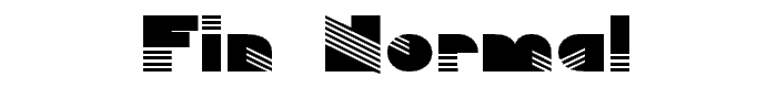 Fin  Normal font